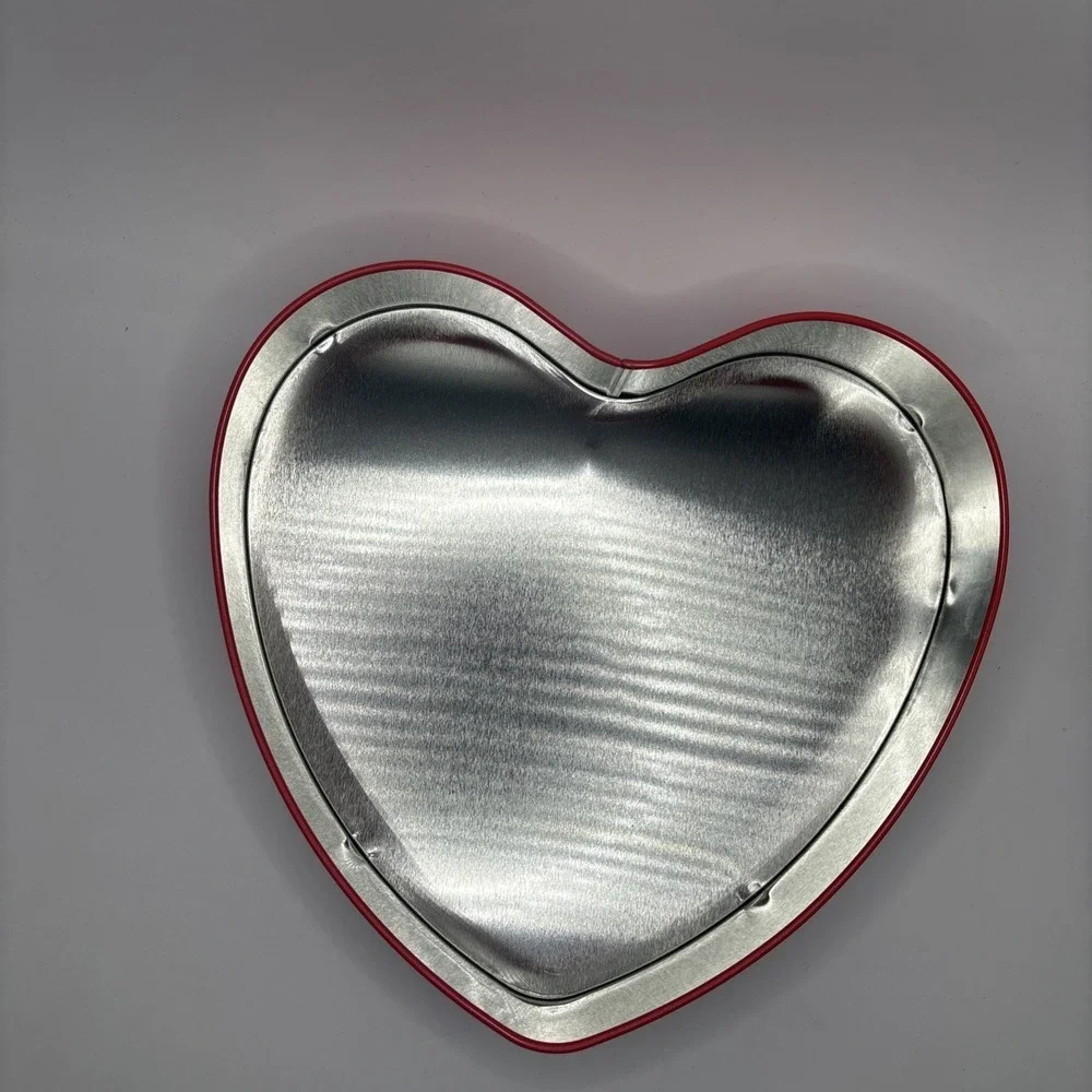 Hello Kitty Heart Shaped Metal Tin Container Cupid Valentine Empty Tin